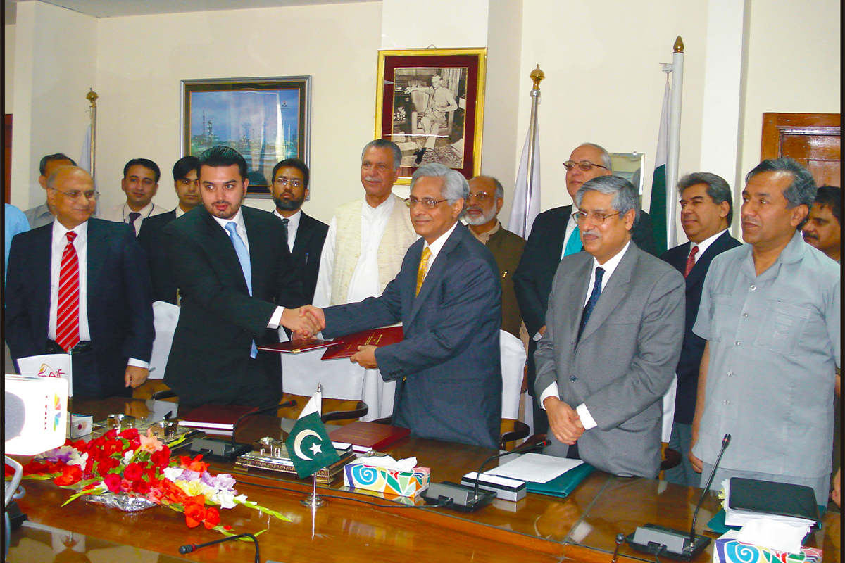 CEO Saif Energy Limited, Jehangir Saifullah Khan Signing Ceremony of Various Exploration Blocks with Government of Pakistan