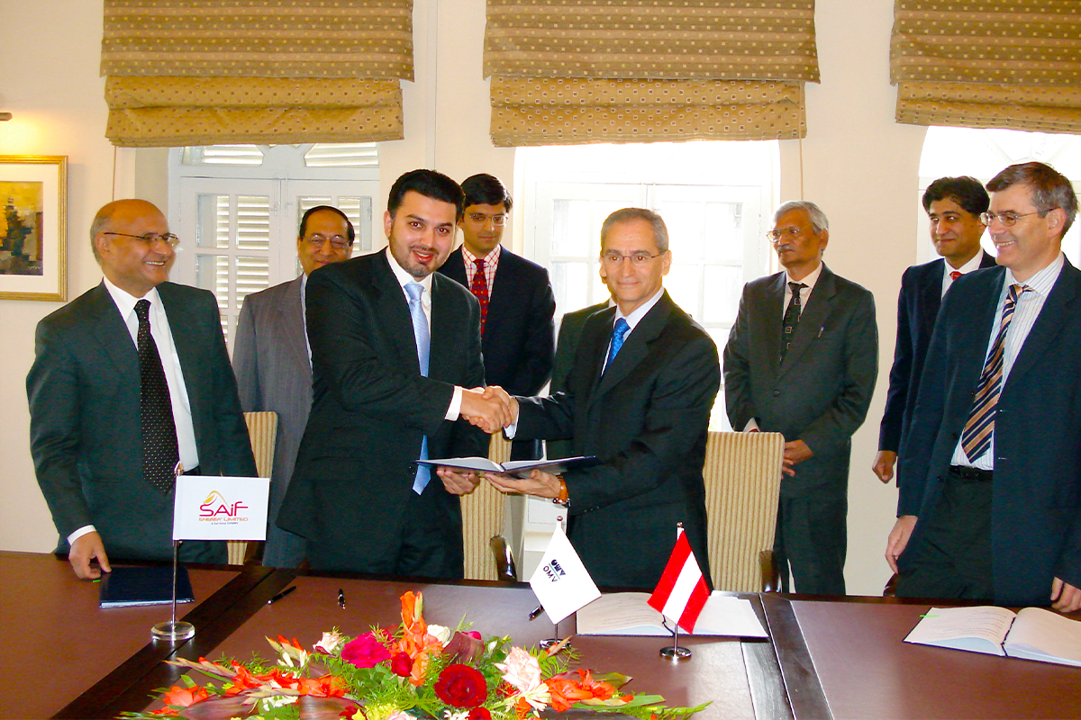 CEO Saif Energy Limited, Jehangir Saifullah Khan Signing Ceremony of Various Exploration Blocks with Government of Pakistan