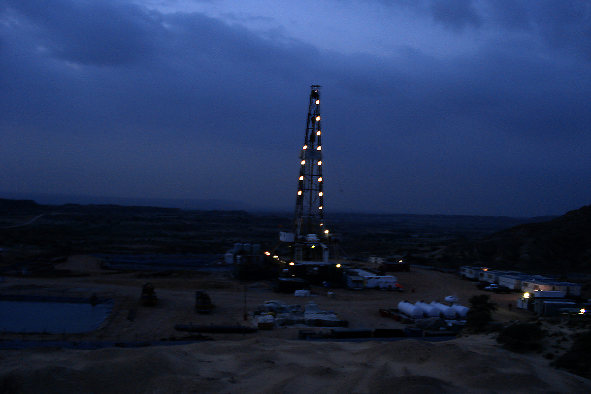 Saif Eenergy Drilling Site At Night